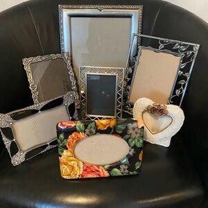 Lot of 8 miscellaneous picture frames